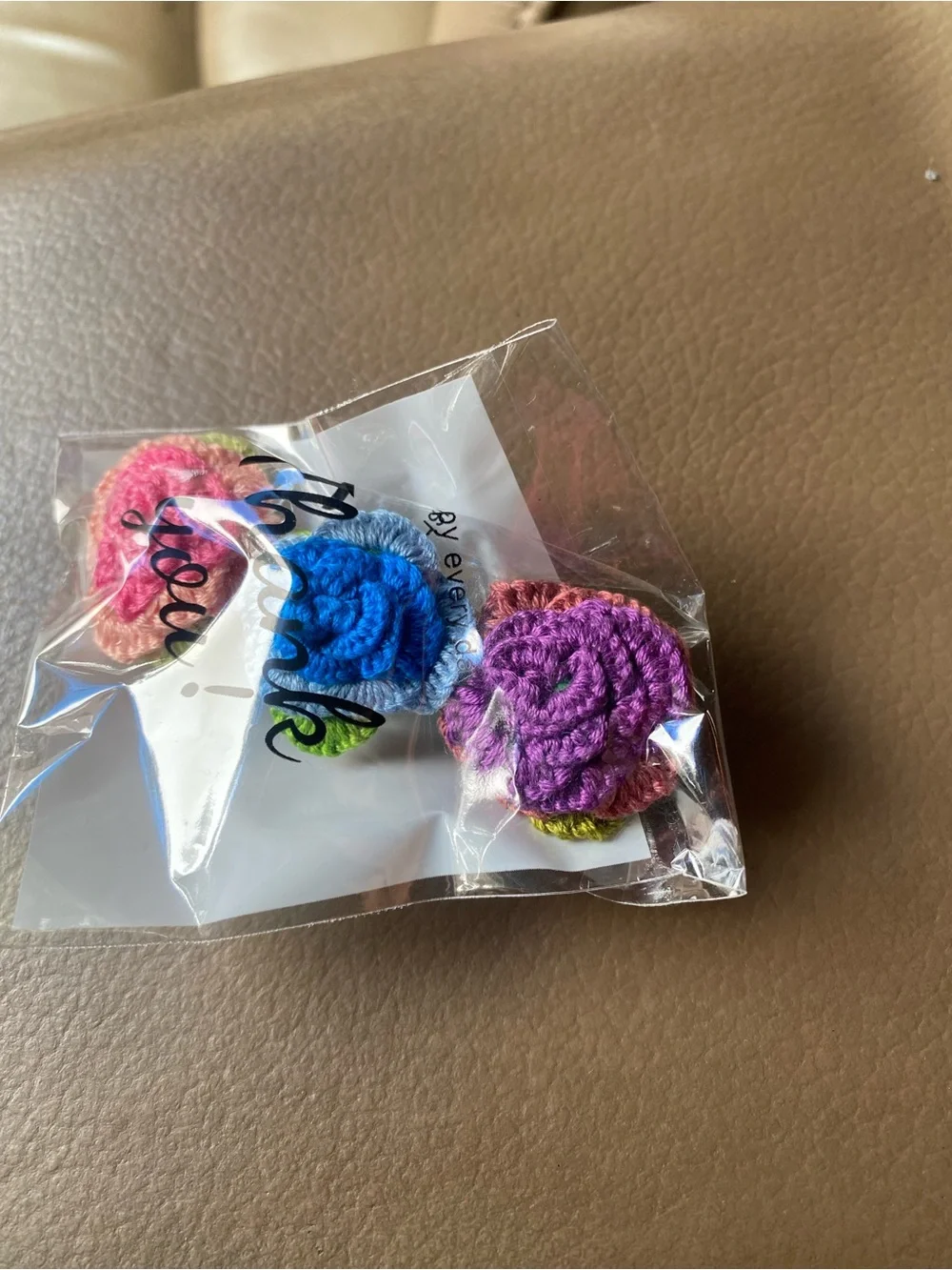 N/A three crocheted
